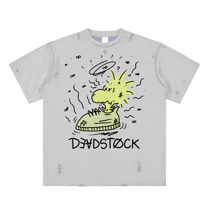 Hand-frayed Reversible T-shirt