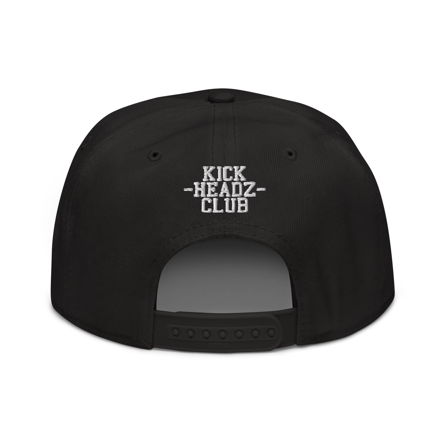 KICKZ 3D Snapback Hat with Kick Head Felt Patch