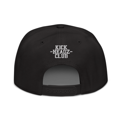 KICKZ 3D Snapback Hat with Kick Head Felt Patch