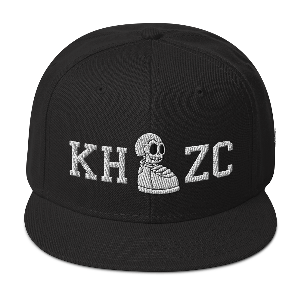KICK HEADZ CLUB Black Snapback Hat