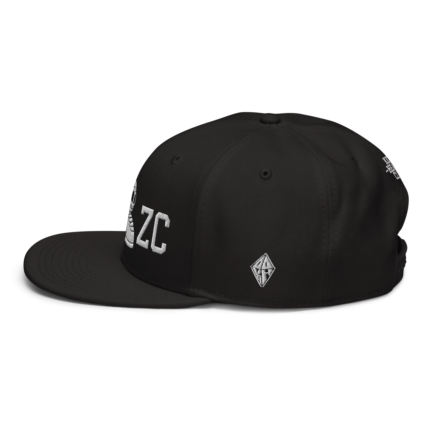 KICK HEADZ CLUB Black Snapback Hat