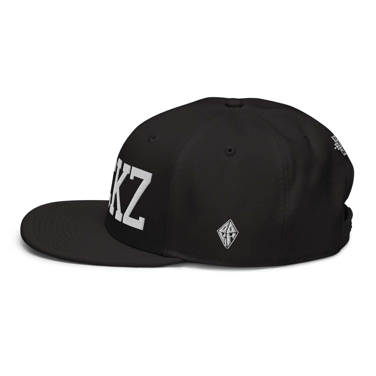 KICKZ 3D Snapback Hat with Kick Head Felt Patch