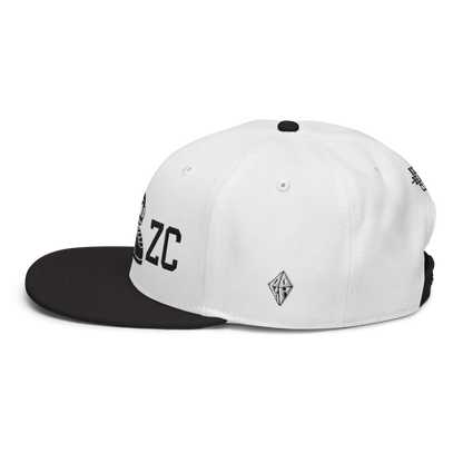 KICK HEADZ CLUB Black & White Snapback Hat