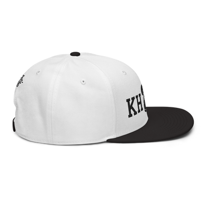 KICK HEADZ CLUB Black & White Snapback Hat